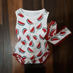 baby girl watermelon outfit
